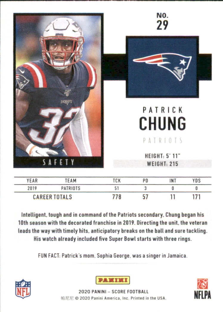 2020 Score Football Card Pick (Base) 1-250