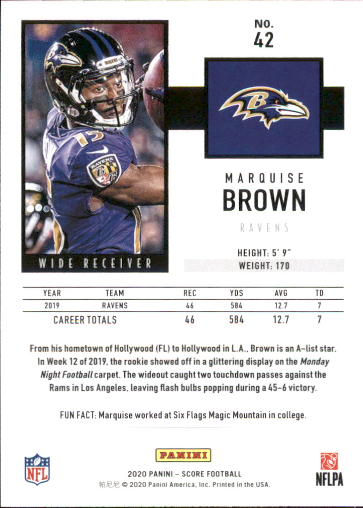 2020 Score Football Card Pick (Base) 1-250