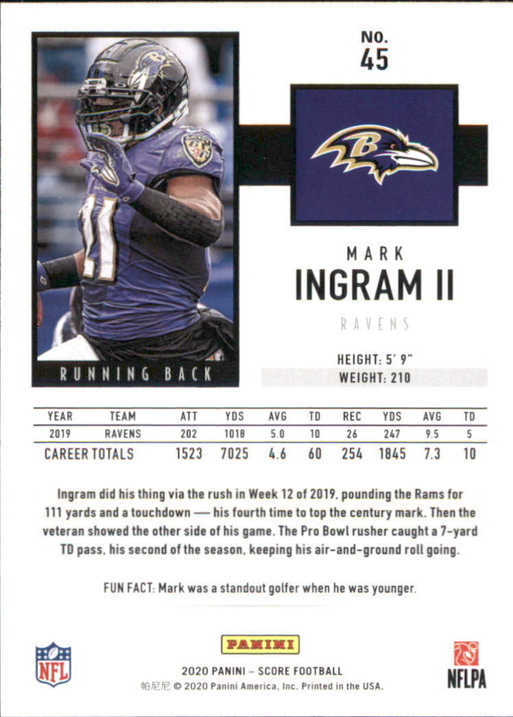 2020 Score Football Card Pick (Base) 1-250