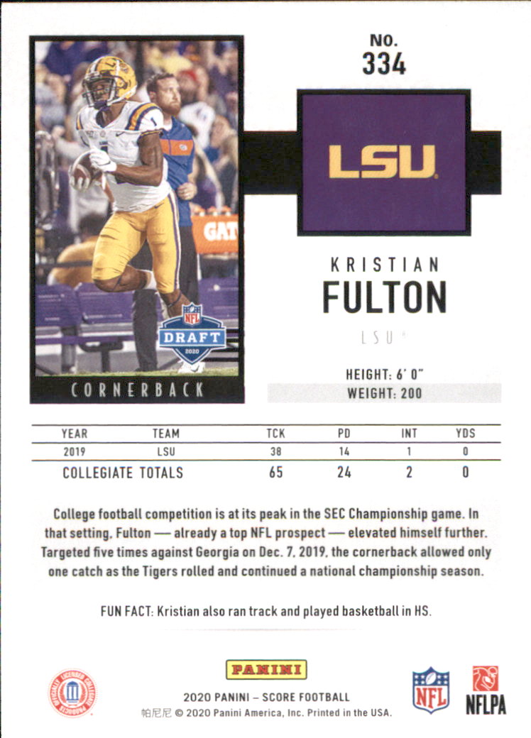 A8213- 2020 Score Football Cards 266-440 +Rookies -You Pick- 15+ FREE US SHIP - Picture 117 of 283