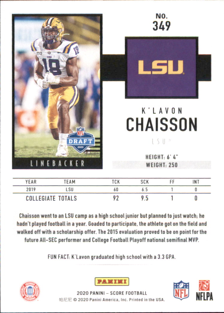 A8213- 2020 Score Football Cards 266-440 +Rookies -You Pick- 15+ FREE US SHIP - Picture 143 of 283