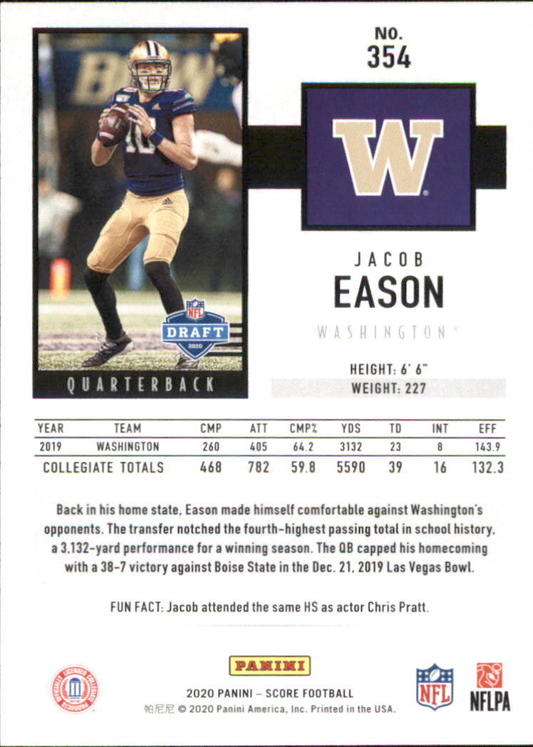 A8213- 2020 Score Football Cards 266-440 +Rookies -You Pick- 15+ FREE US SHIP - Picture 153 of 283
