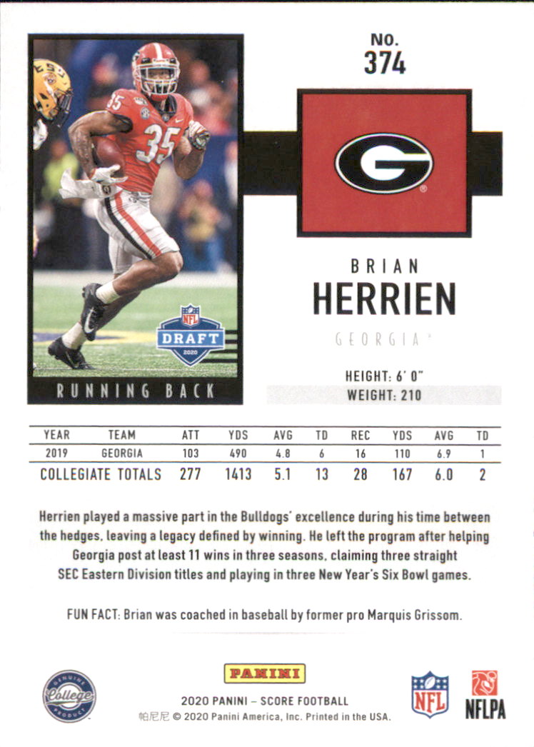 A8213- 2020 Score Football Cards 266-440 +Rookies -You Pick- 15+ FREE US SHIP - Picture 179 of 283