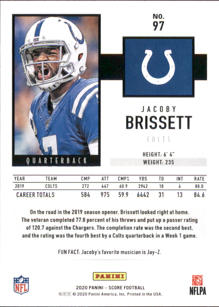 2020 Score Football Card Pick (Base) 1-250