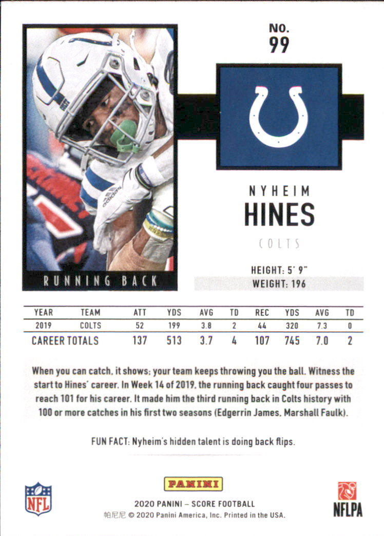 2020 Score Football Card Pick (Base) 1-250