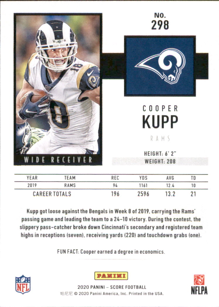 A8213- 2020 Score Football Cards 266-440 +Rookies -You Pick- 15+ FREE US SHIP - Picture 53 of 283