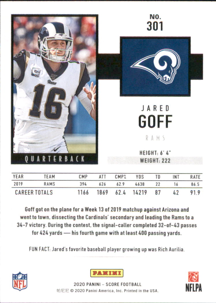 A8213- 2020 Score Football Cards 266-440 +Rookies -You Pick- 15+ FREE US SHIP - Picture 59 of 283