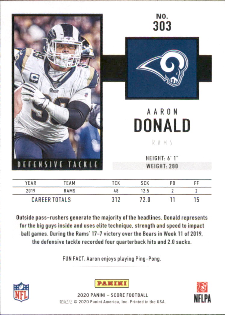 A8213- 2020 Score Football Cards 266-440 +Rookies -You Pick- 15+ FREE US SHIP - Picture 63 of 283