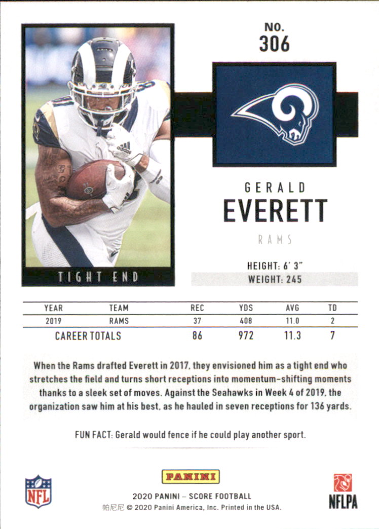A8213- 2020 Score Football Cards 266-440 +Rookies -You Pick- 15+ FREE US SHIP - Picture 69 of 283