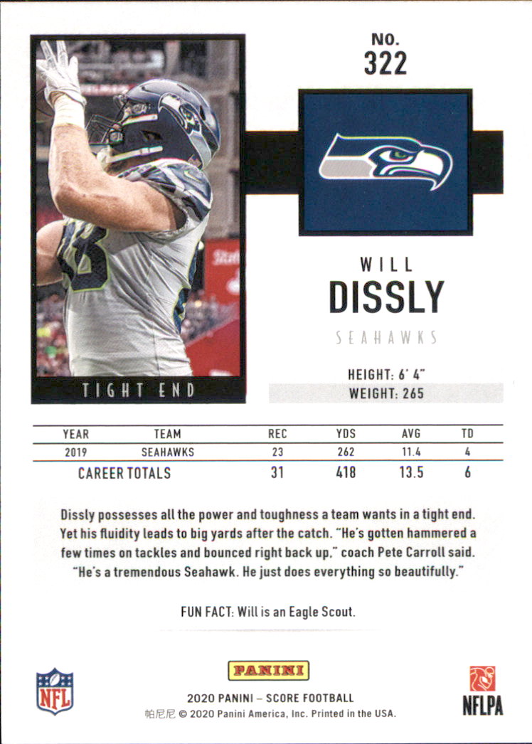 A8213- 2020 Score Football Cards 266-440 +Rookies -You Pick- 15+ FREE US SHIP - Picture 93 of 283