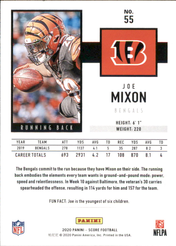 2020 Score Football Card Pick (Base) 1-250