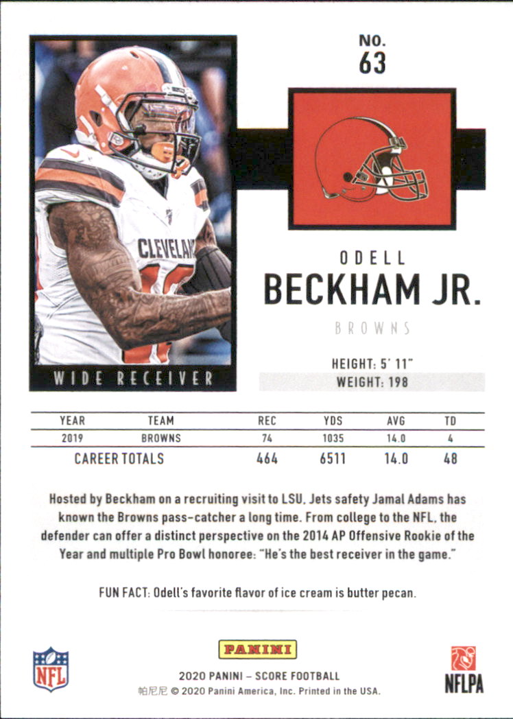 2020 Score Football Card Pick (Base) 1-250