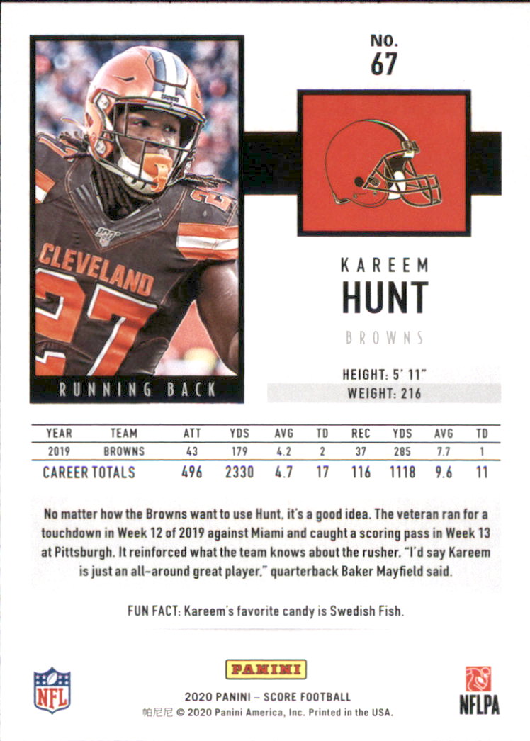 2020 Score Football Card Pick (Base) 1-250