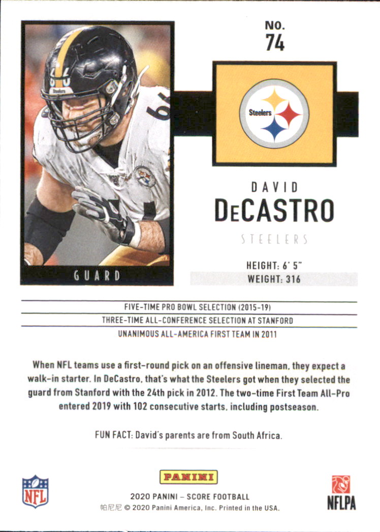 2020 Score Football Card Pick (Base) 1-250