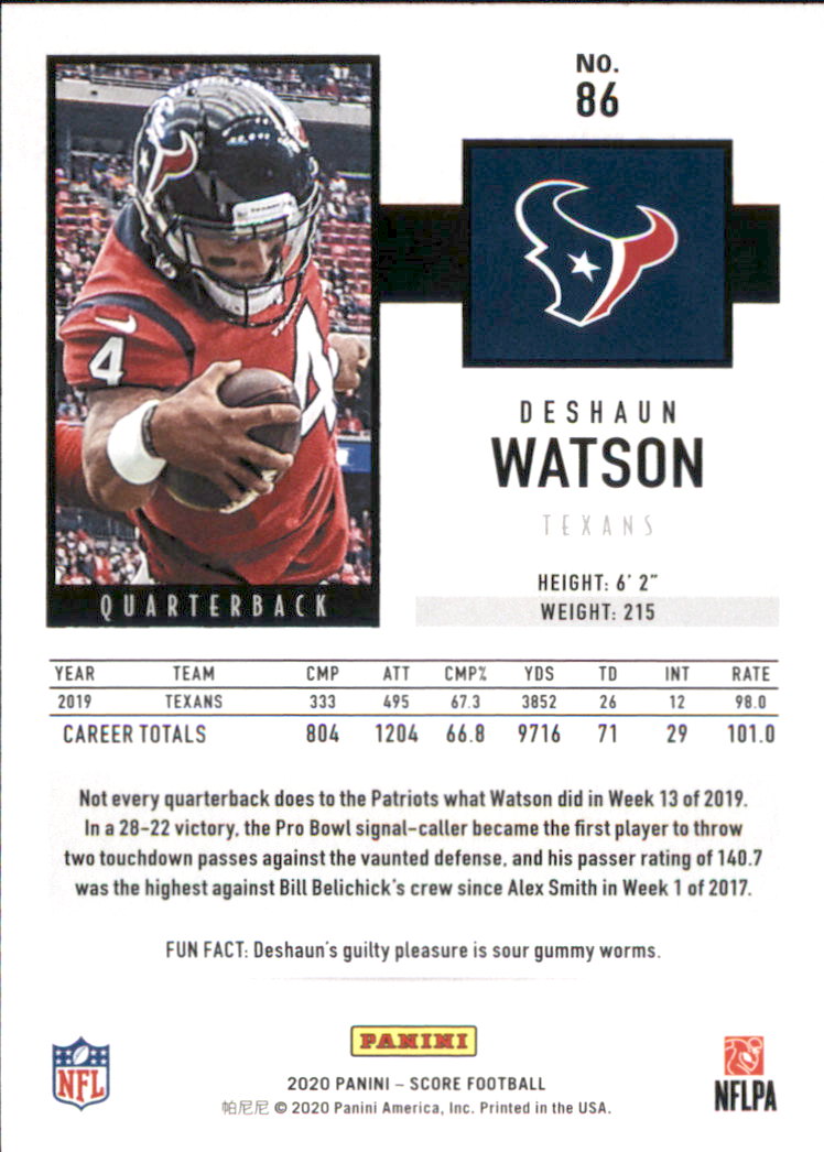 2020 Score Football Card Pick (Base) 1-250