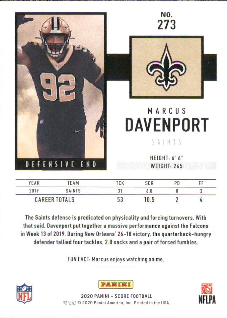 A8213- 2020 Score Football Cards 266-440 +Rookies -You Pick- 15+ FREE US SHIP - Picture 15 of 283