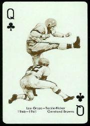 1963 Stancraft Playing Cards #12C Lou Groza