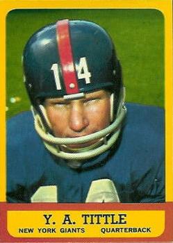 1963 Topps #49 Y.A.Tittle SP