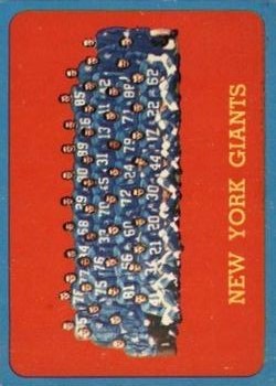 1963 Topps #60 New York Giants
