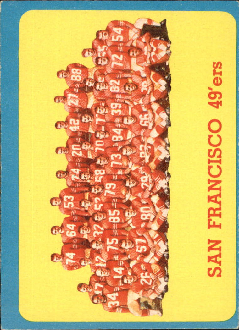 1963 Topps #145 San Francisco 49ers SP