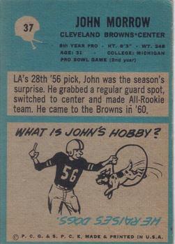 1964 Philadelphia #37 John Morrow back image