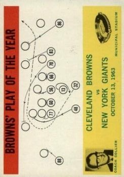 1964 Philadelphia #42 Cleveland Browns Play