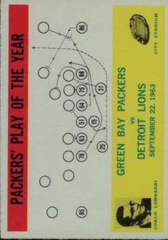 1964 Philadelphia #84 Packers Play/Lombardi
