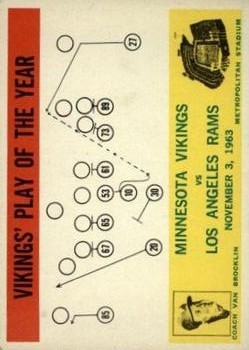 1964 Philadelphia #112 Vikings Play/Van Brock.