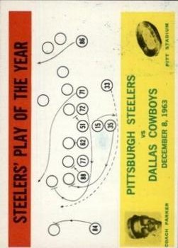 1964 Philadelphia #154 Pittsburgh Steelers Play