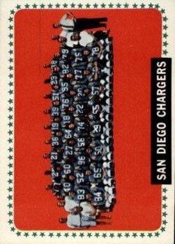 1964 Topps #175 San Diego Chargers