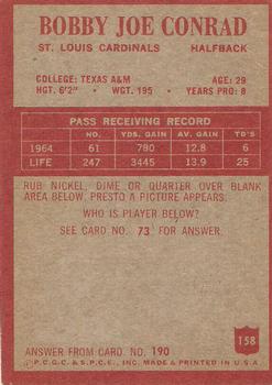 1965 Philadelphia #158 Bobby Joe Conrad back image
