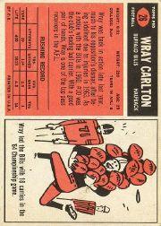 1965 Topps #26 Wray Carlton SP back image