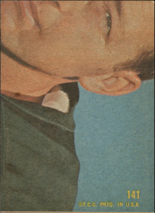 1968 Topps #141 Brad Hubbert RC back image