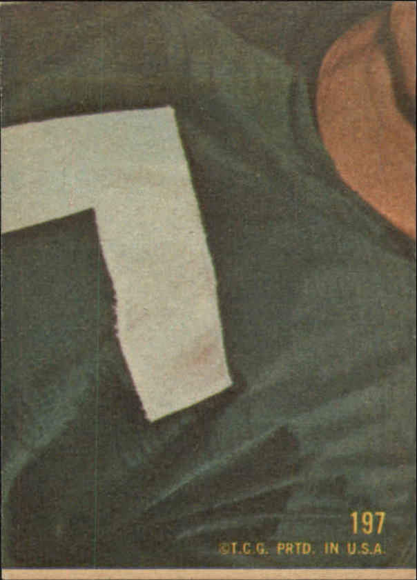 1968 Topps #197 Buck Buchanan back image