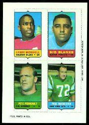 1969 Topps Four-in-One Inserts #40 Leroy Mitchell/Sid Blanks */Paul Rochester */Pete Perreault