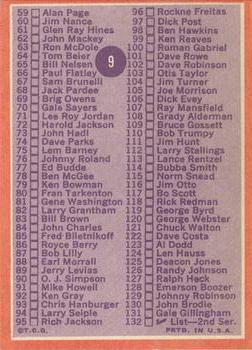 1970 Topps #9 Checklist back image