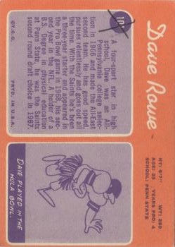 1970 Topps #101 Dave Rowe RC back image