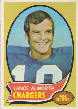 1967 Topps #123 Lance Alworth San Diego Chargers Football Card Nm