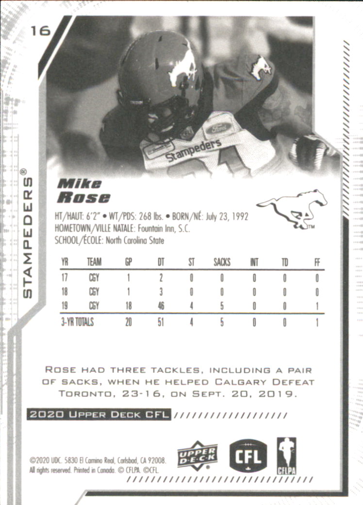 B6609- 2020 Upper Deck CFL Football Card #s 1-200 -You Pick- 15+ FREE US SHIP - Picture 19 of 165