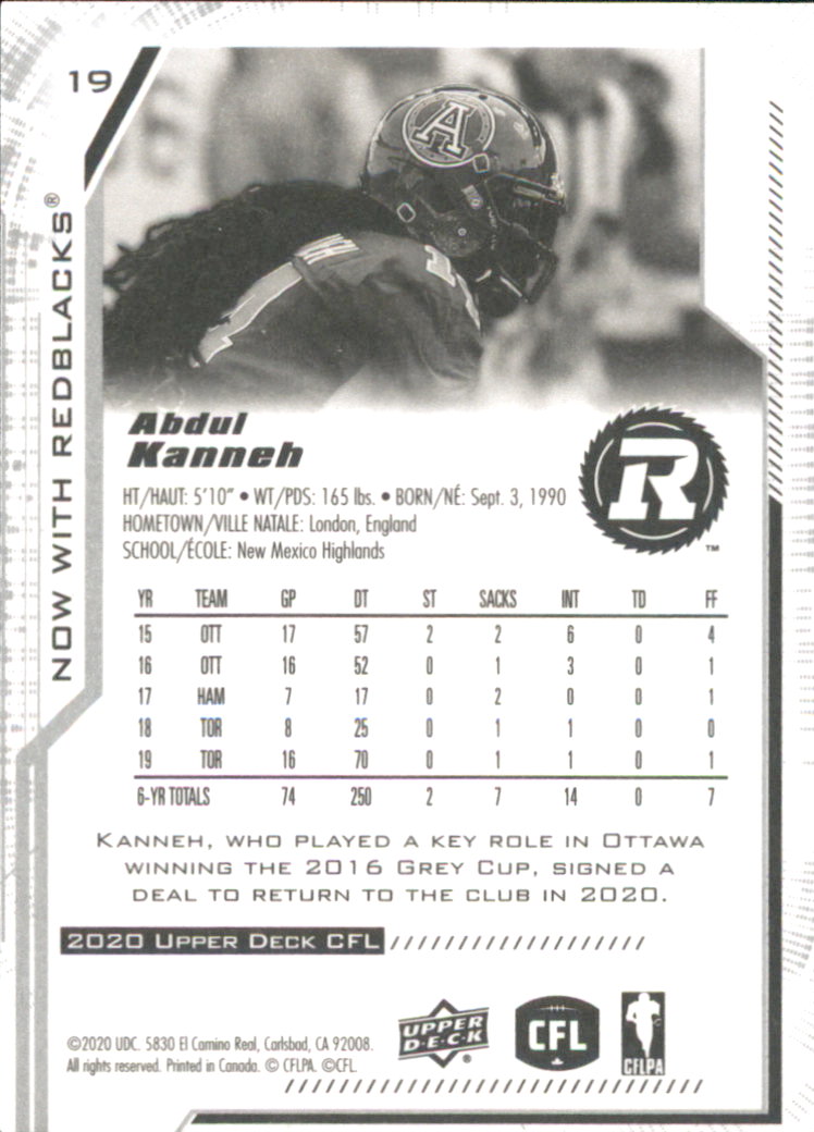 B6609- 2020 Upper Deck CFL Football Card #s 1-200 -You Pick- 15+ FREE US SHIP - Picture 21 of 165