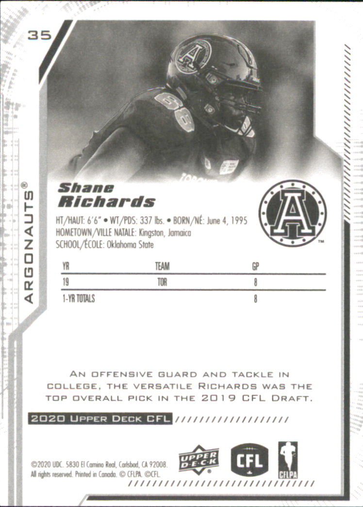 B6609- 2020 Upper Deck CFL Football Card #s 1-200 -You Pick- 15+ FREE US SHIP - Picture 29 of 165