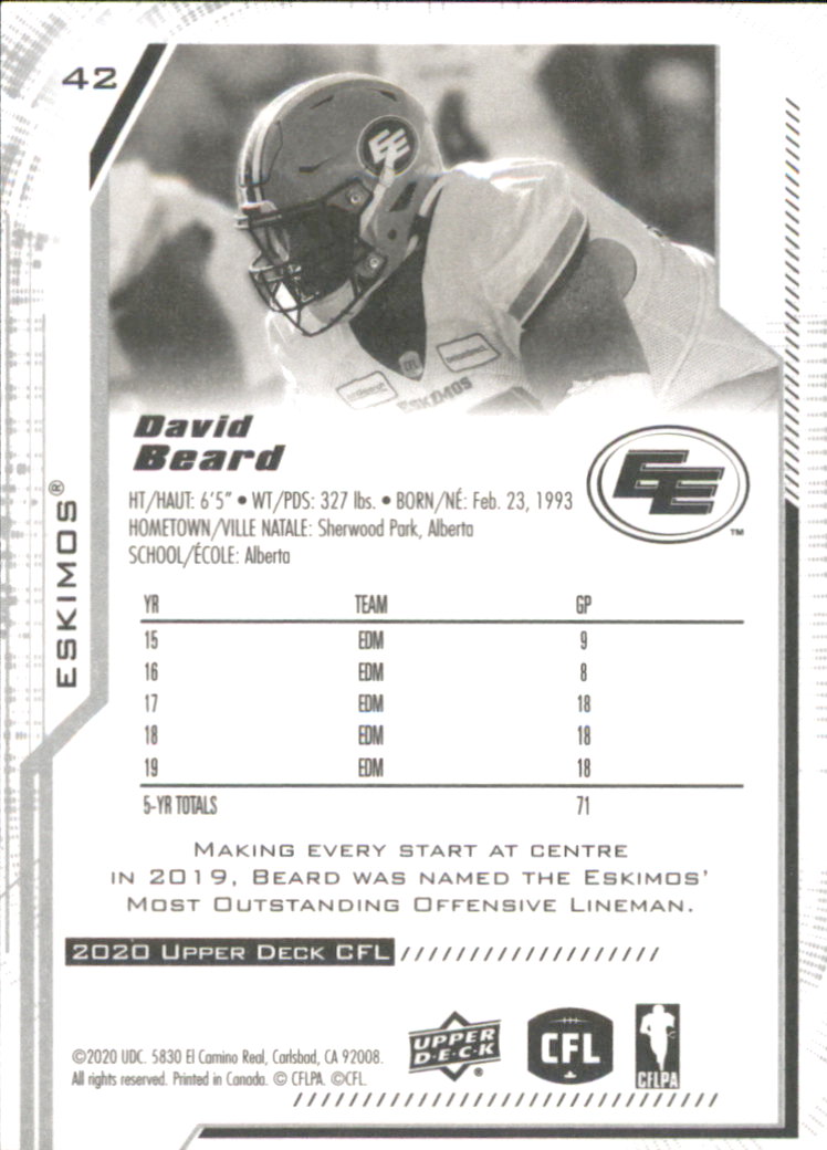 B6609- 2020 Upper Deck CFL Football Card #s 1-200 -You Pick- 15+ FREE US SHIP - Picture 33 of 165