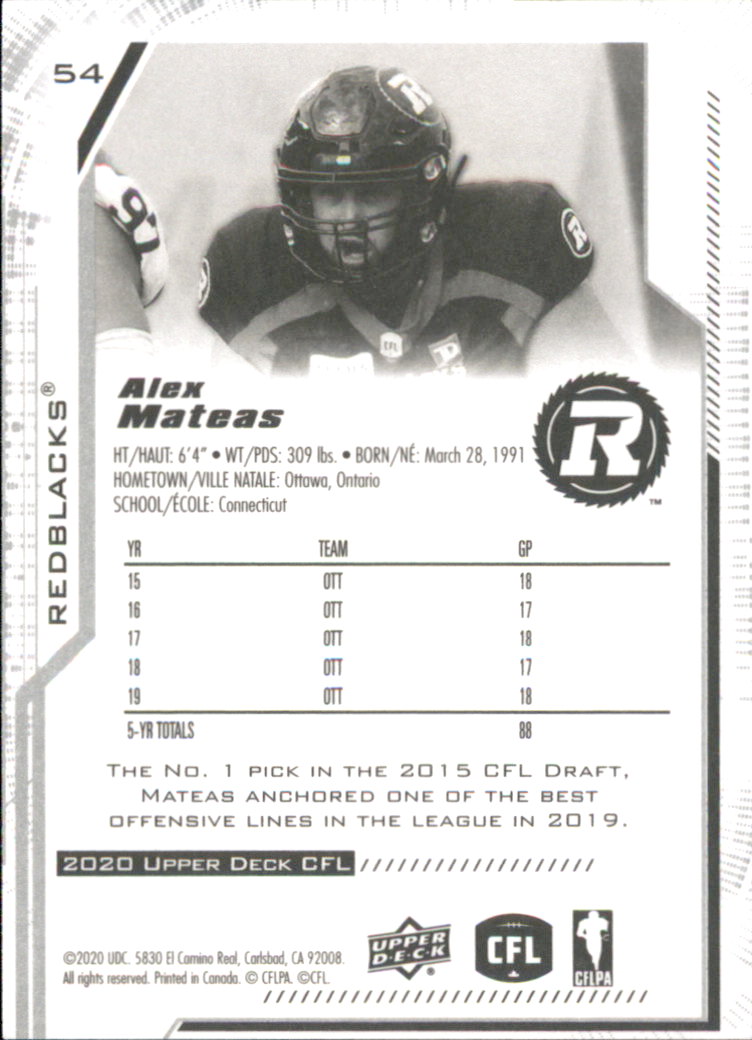 B6609- 2020 Upper Deck CFL Football Card #s 1-200 -You Pick- 15+ FREE US SHIP - Picture 41 of 165