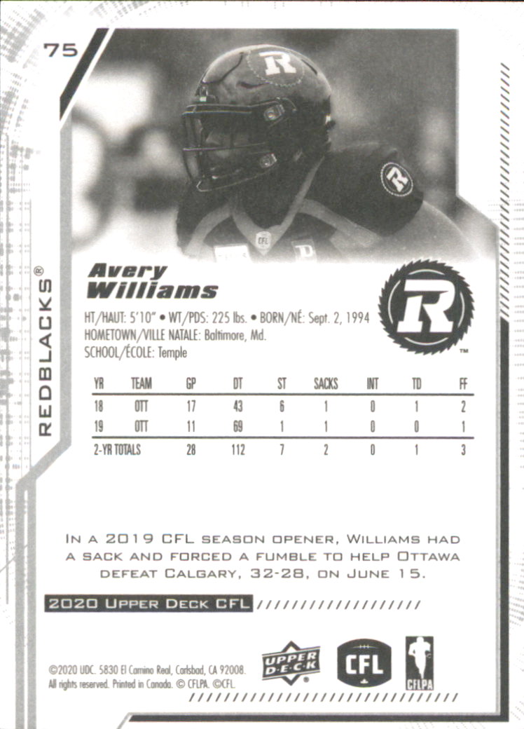 B6609- 2020 Upper Deck CFL Football Card #s 1-200 -You Pick- 15+ FREE US SHIP - Picture 57 of 165