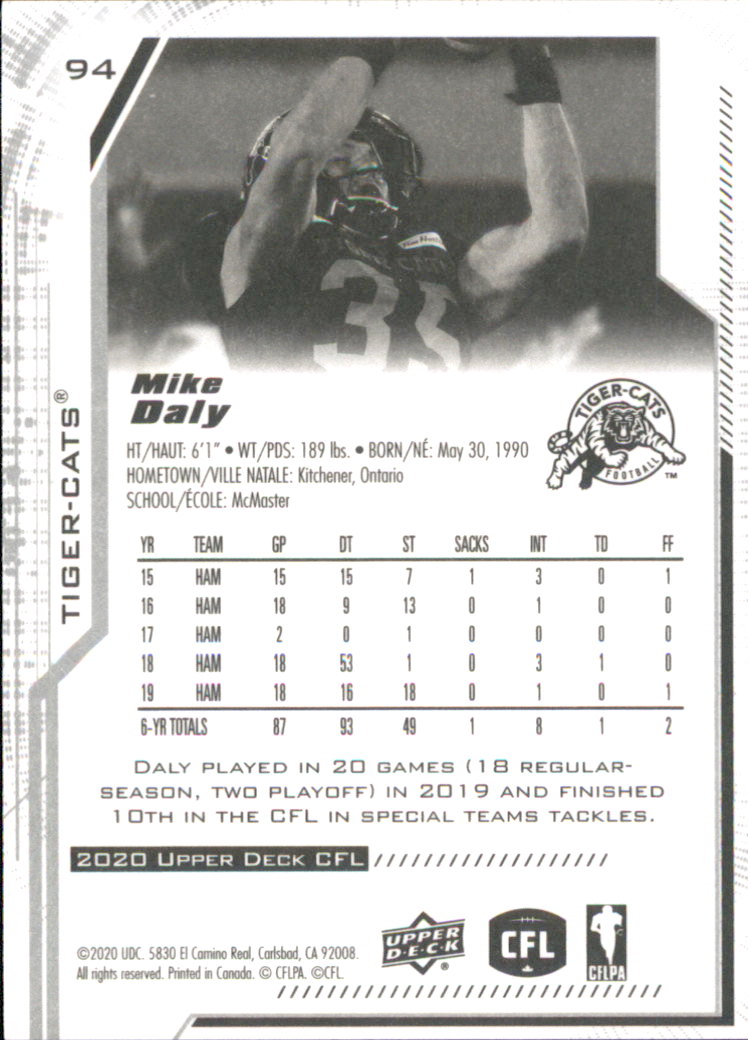B6609- 2020 Upper Deck CFL Football Card #s 1-200 -You Pick- 15+ FREE US SHIP - Picture 77 of 165