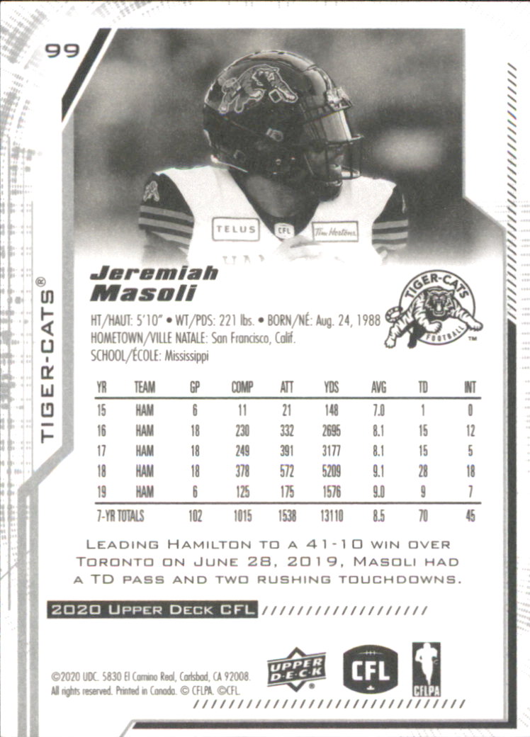 B6609- 2020 Upper Deck CFL Football Card #s 1-200 -You Pick- 15+ FREE US SHIP - Picture 79 of 165