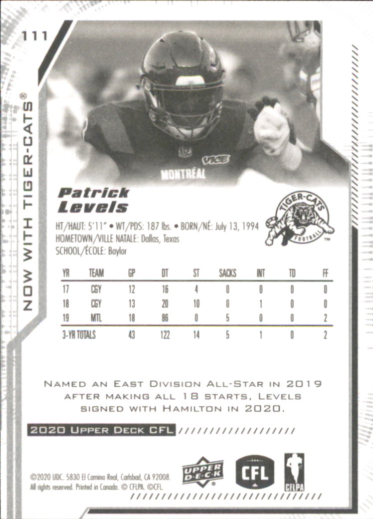 B6609- 2020 Upper Deck CFL Football Card #s 1-200 -You Pick- 15+ FREE US SHIP - Picture 83 of 165