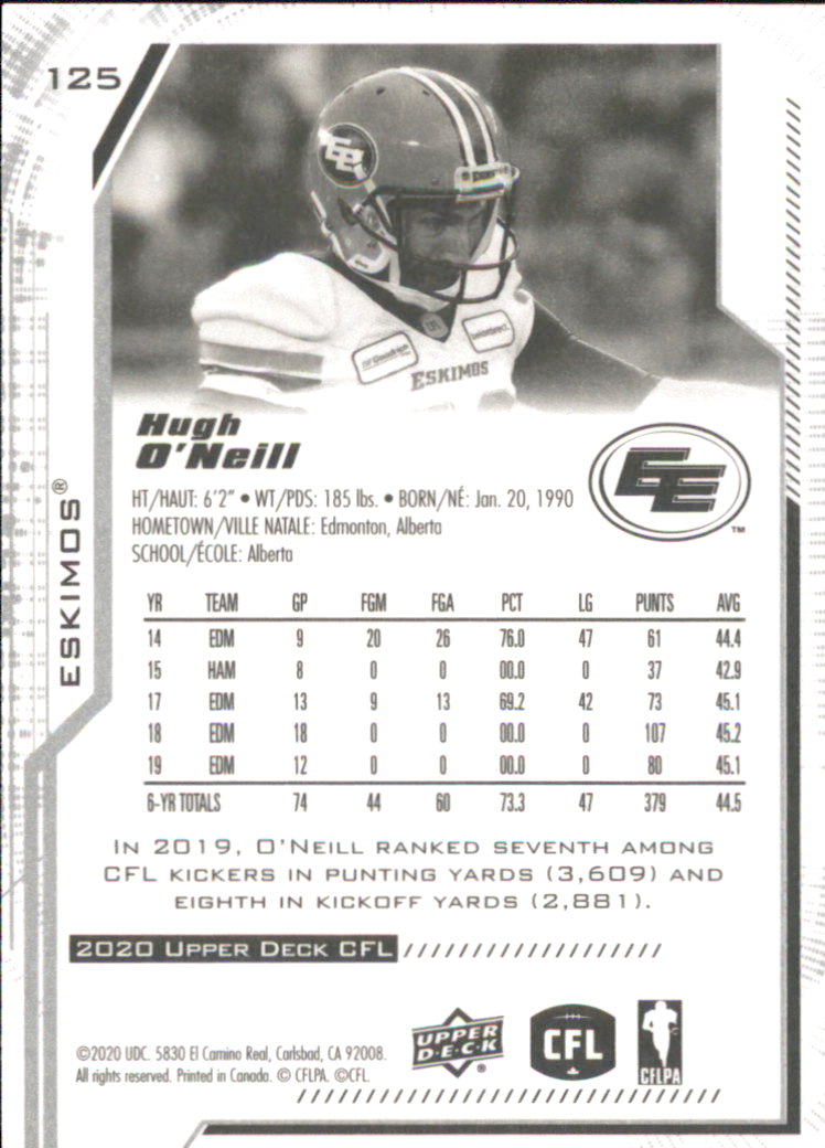 B6609- 2020 Upper Deck CFL Football Card #s 1-200 -You Pick- 15+ FREE US SHIP - Picture 95 of 165