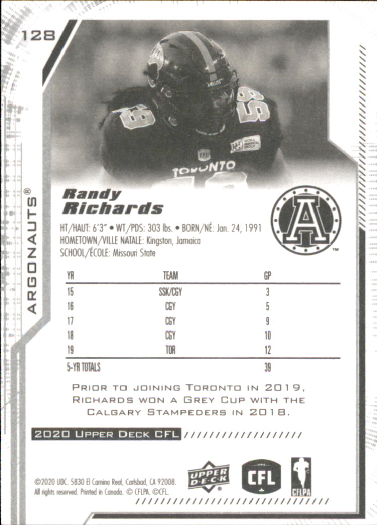 B6609- 2020 Upper Deck CFL Football Card #s 1-200 -You Pick- 15+ FREE US SHIP - Picture 97 of 165