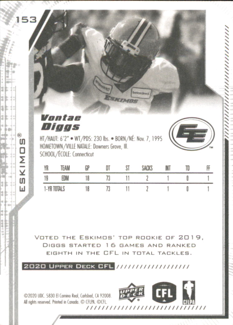 B6609- 2020 Upper Deck CFL Football Card #s 1-200 -You Pick- 15+ FREE US SHIP - Picture 121 of 165